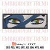 Tomioka Giyu Eyes Embroidery, Face Anime Design File