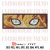 Naruto Might Guy Eyes Embroidery, Face Anime Design File
