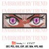 Gyutaro Eyes Embroidery, Face Anime Design File