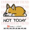 Just Doing My Adl’s Corgi Cute Embroidery, Dog Corgi Design File