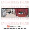 Grimmjow Eyes Embroidery, Bleach Anime Design File