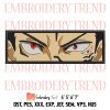 Anime Zenitsu Eyes Embroidery, Kimetsu No Yaiba Design File