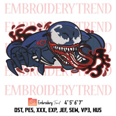 Venom Embroidery, Marvel Design File