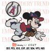 Baseball Texas Rangers Mickey Embroidery, MLB Baseball Design File