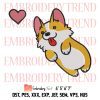 Soju Corgi Nightlife Cute Embroidery, Corgi Dog Design File