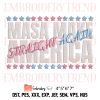 Make America Grateful Again Embroidery, Skull Embroidery Design File