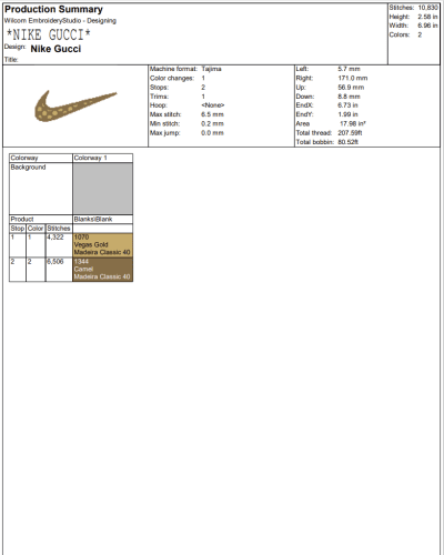 Nike Gucci Embroidey, Gucci Swoosh Design File