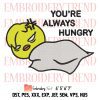 Dwaekki I’m Hungry Embroidery, Lazy Pig Funny Design File