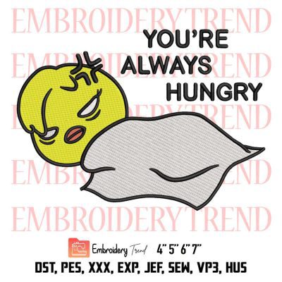 You’re Always Hungry Embroidery, Skzoo Bbokari Design File