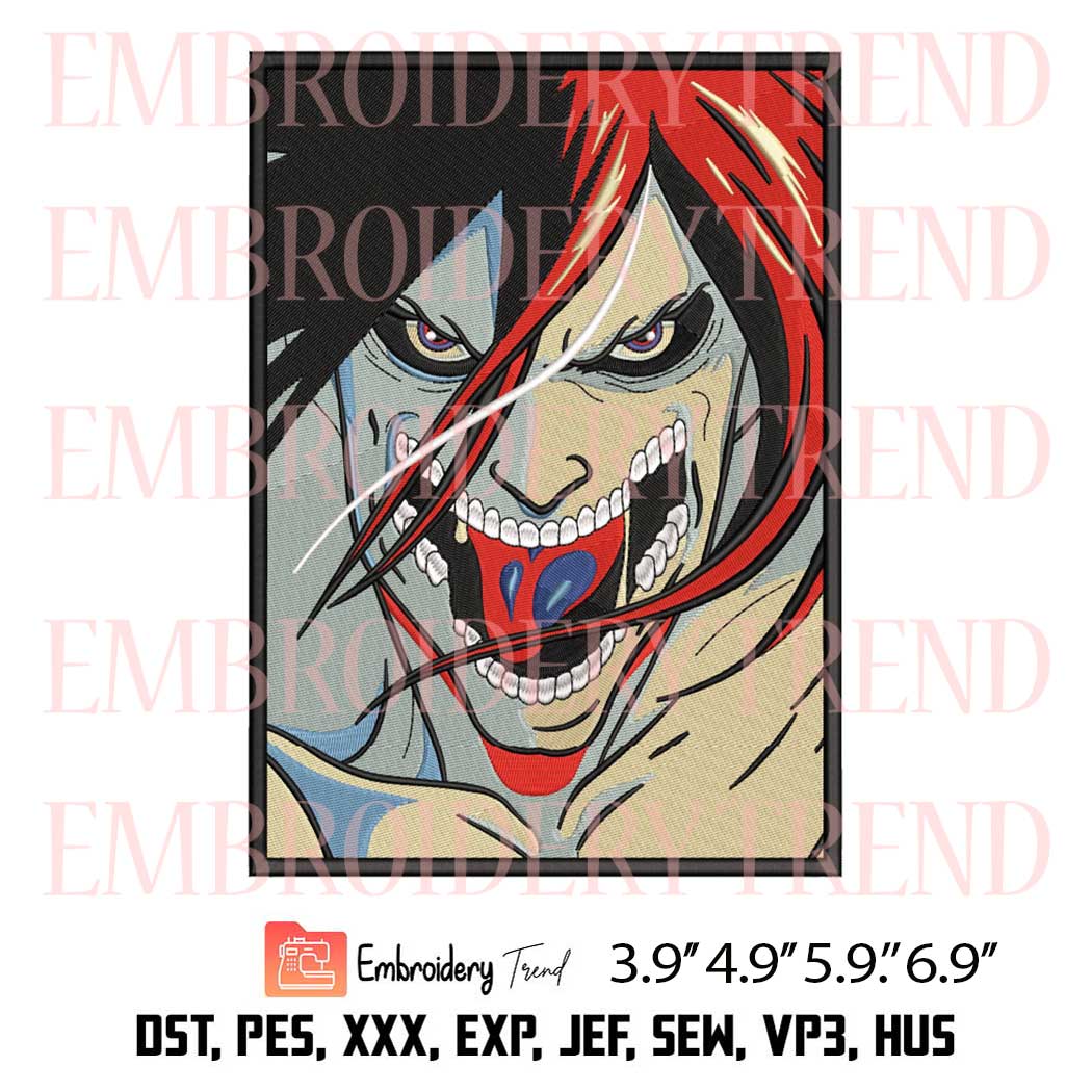 Anime Embroidery Attack Titan - A.G.E Store anime embroidery patterns