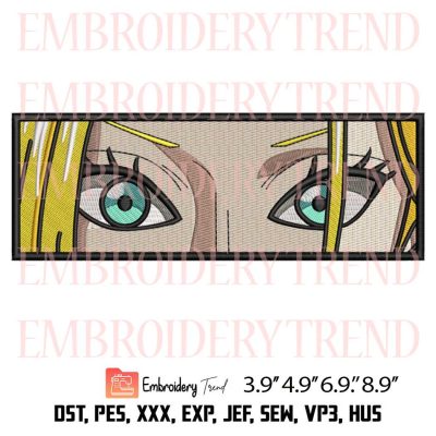 Black Maria Eyes Embroidery Design – Anime One Piece Machine Embroidery Design