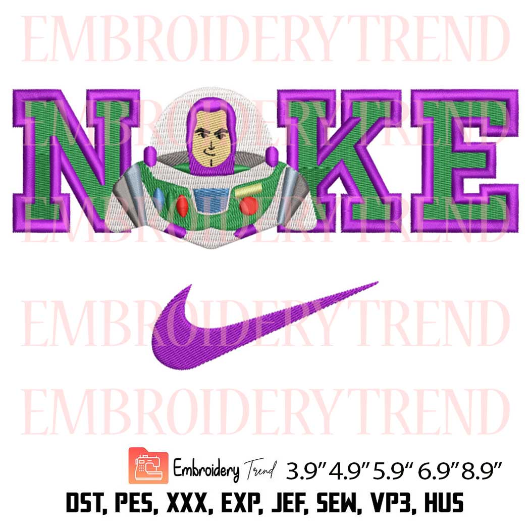 Buzz Nike Toy Story Embroidery Design