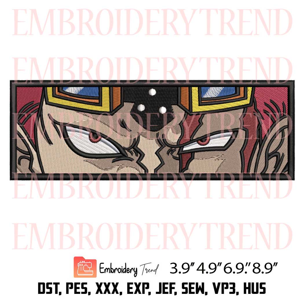 Eustass Kid Eyes Embroidery Design - Anime One Piece Machine Embroidery Design