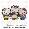 Hello Kitty Beach Vacation Embroidery – Hello Kitty Summer Machine Embroidery Design