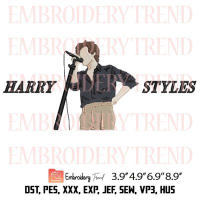 Harry Styles Music Embroidery – Harry Styles Love On Tour Machine Embroidery Design