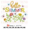 Hello Sweet Summer Embroidery – I Love Summer Machine Embroidery Design File