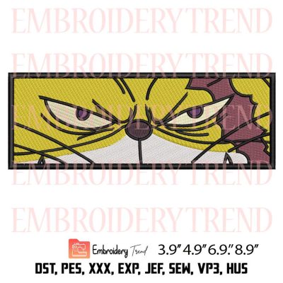 Nekomamushi Eyes Embroidery Design – Anime One Piece Machine Embroidery Design