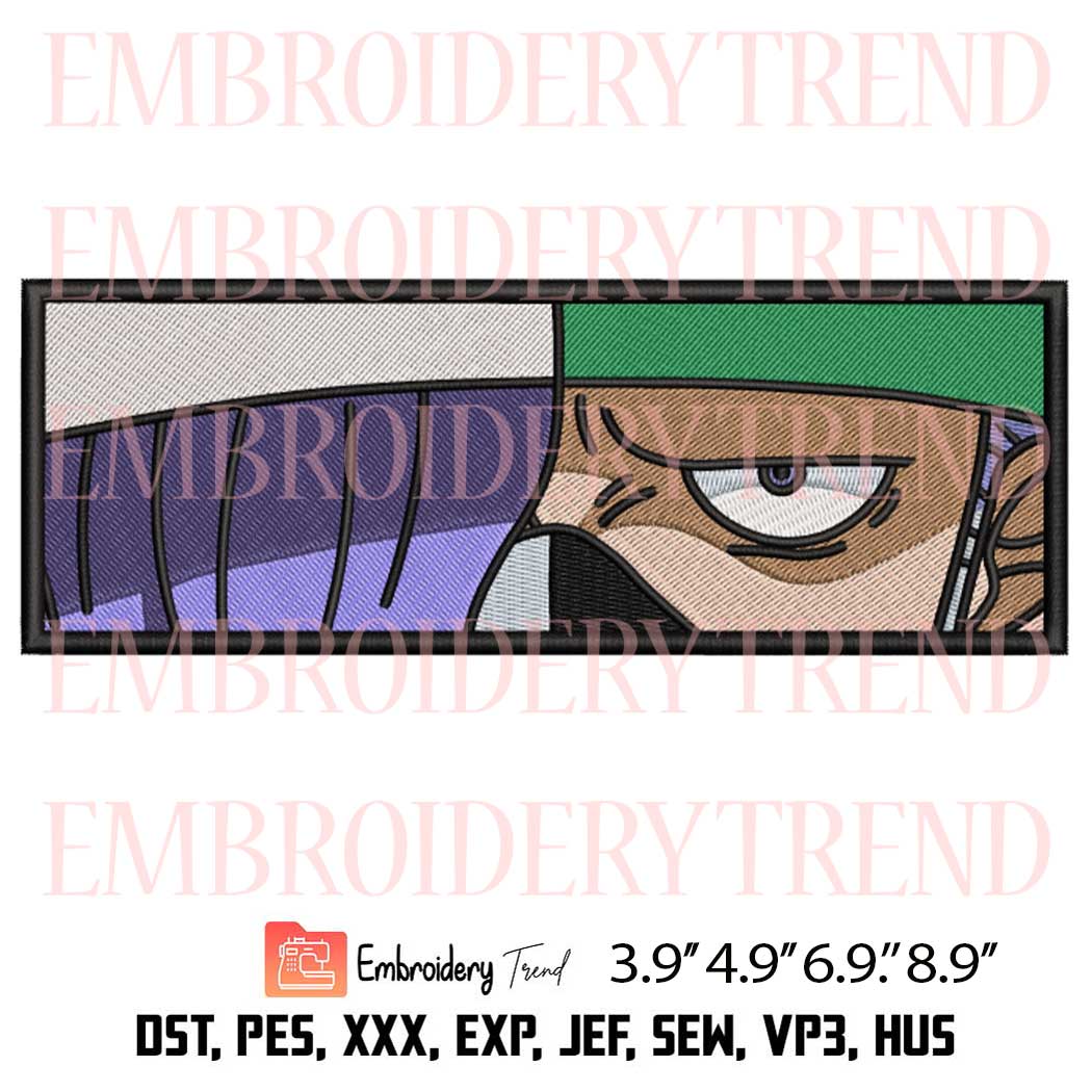 One Piece Page One Eyes Embroidery - Anime Machine Embroidery Design
