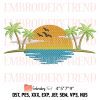 Schools Out For Summer Embroidery Design, Hello Summer Embroidery File