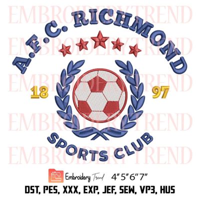 AFC Richmond Sports Club Embroidery Design – Ted Lasso Embroidery File