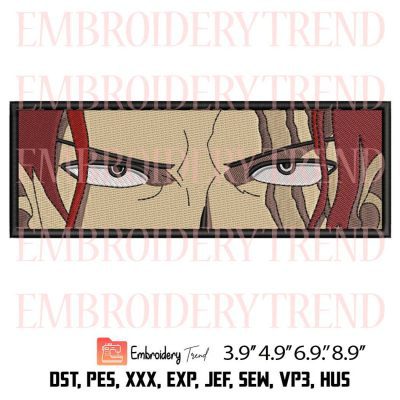 Shanks Eyes Embroidery – Anime One Piece Machine Embroidery Design