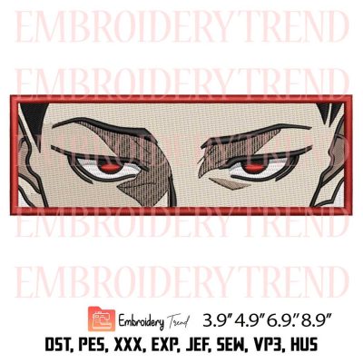 Shoei Baro Eyes Embroidery Design – Anime Blue Lock Machine Embroidery Design