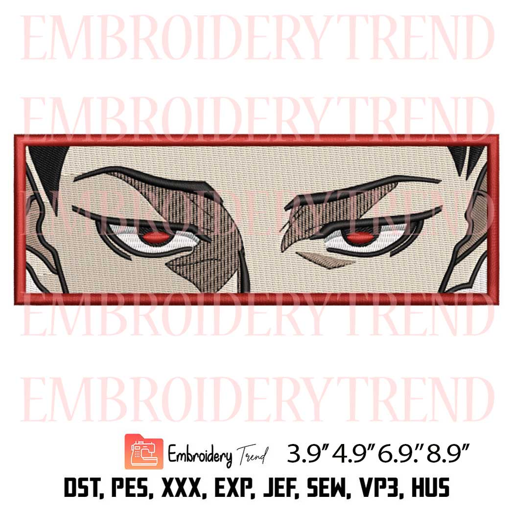 Shoei Baro Eyes Embroidery Design - Anime Blue Lock Machine Embroidery Design