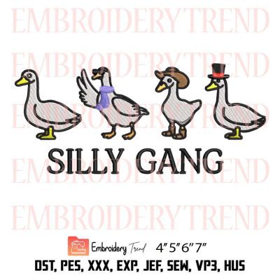 Silly Gang Embroidery – Silly Goose Machine Embroidery Design File