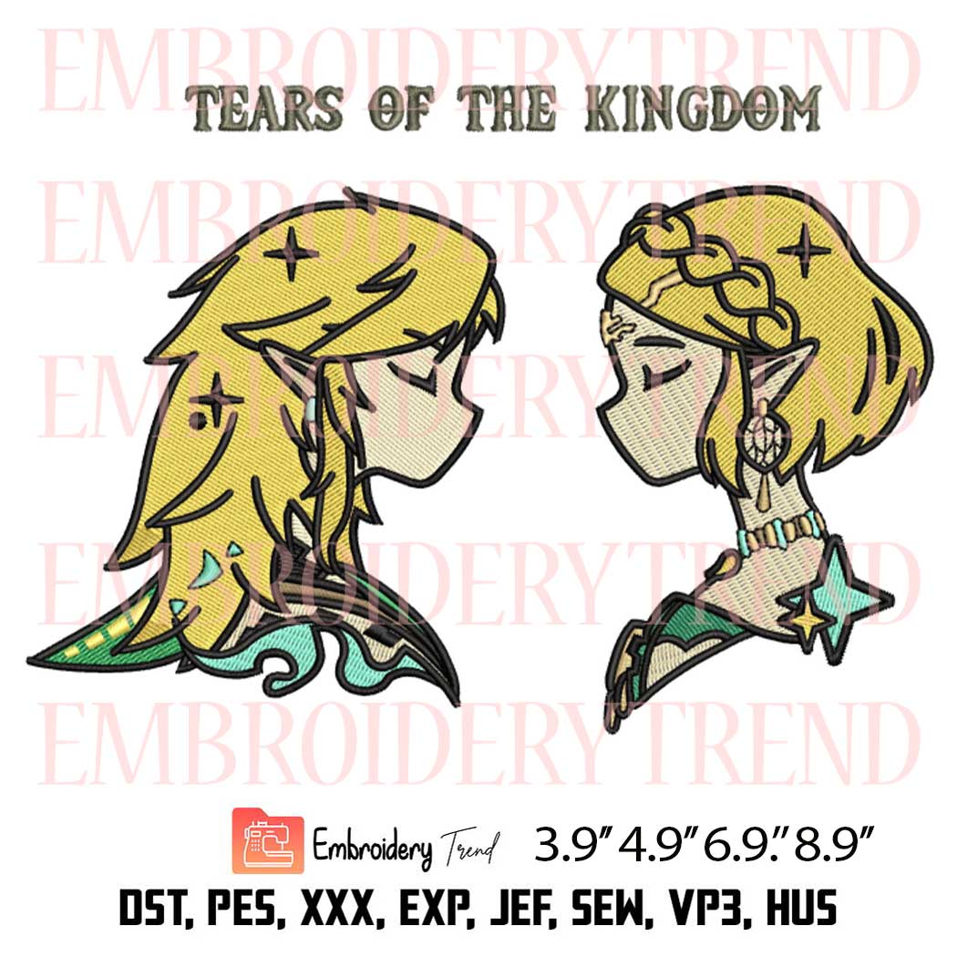 Tears Of The Kingdom Embroidery - Legend of Zelda Machine Embroidery Design