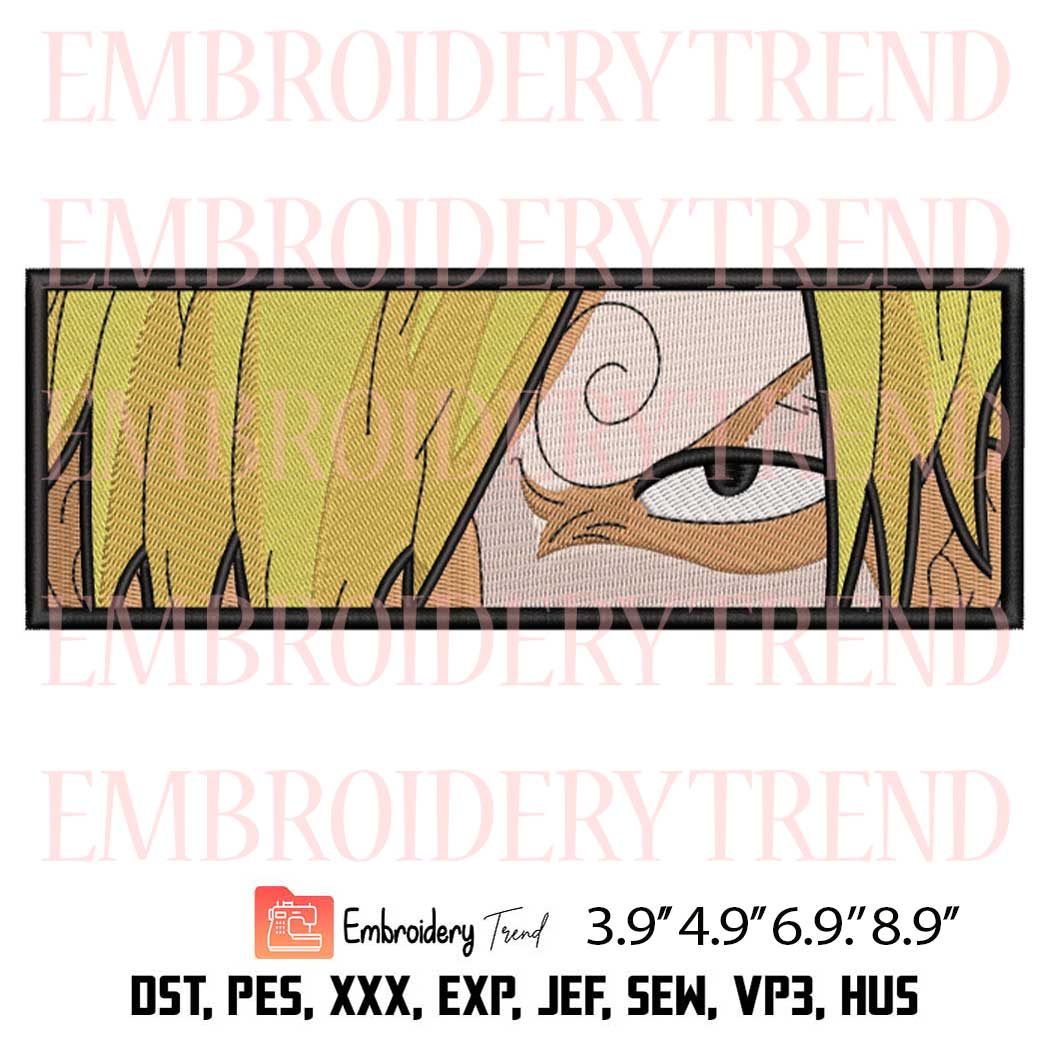 Vinsmoke Sanji Eyes Embroidery - Anime One Piece Machine Embroidery Design