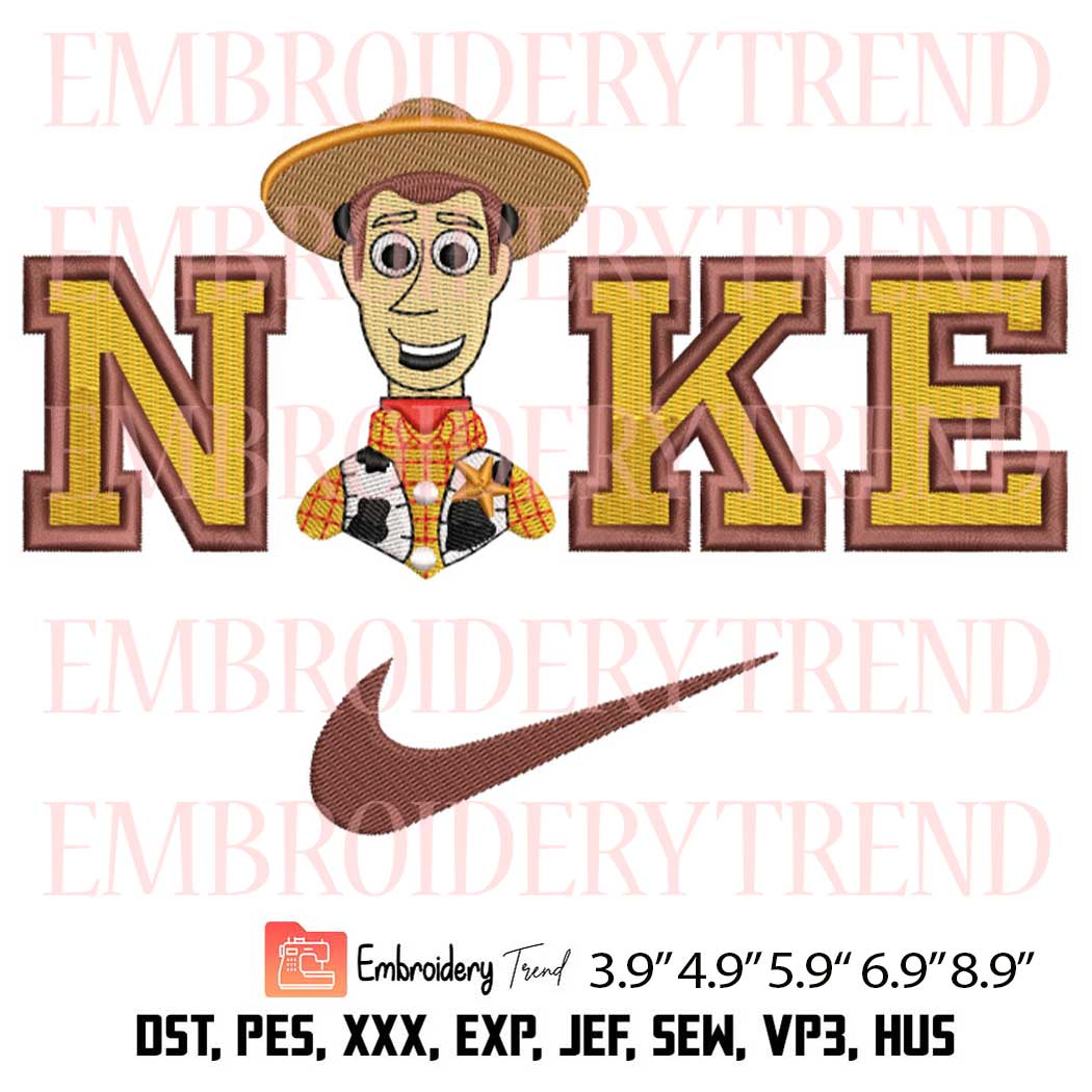 Woody Nike Embroidery - Toy Story Machine Embroidery Design
