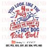 Happy 4th Of July Embroidery – Smile Independence Day Machine Embroidery Design File
