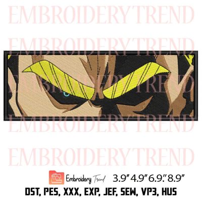 All Might Eyes Embroidery – Anime My Hero Academia Machine Embroidery Design