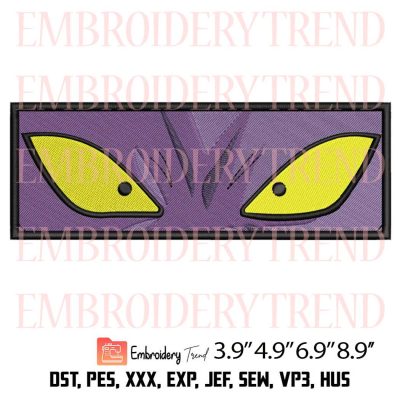 Dragon Ball Beerus Eyes Embroidery – Anime Machine Embroidery Design