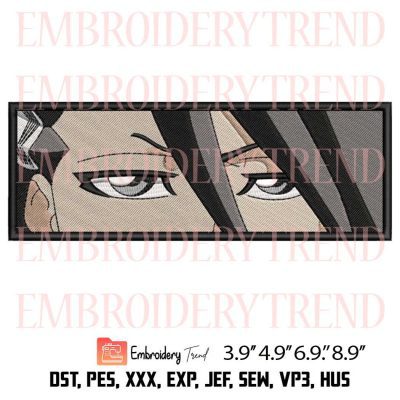 Byakuya Kuchiki Eyes Embroidery – Anime Bleach Machine Embroidery Design