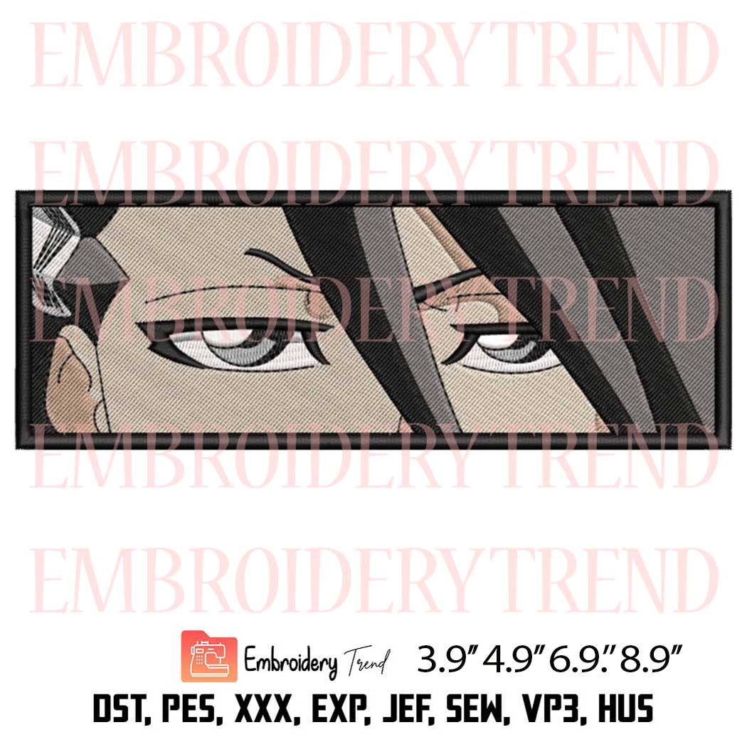 Byakuya Kuchiki Eyes Embroidery - Anime Bleach Machine Embroidery Design