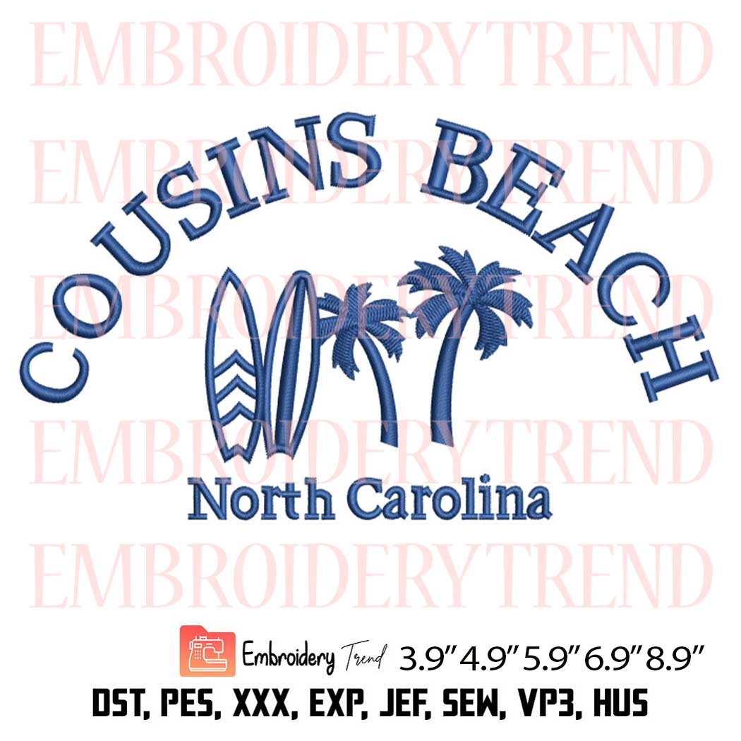 Summer Cousins Beach Embroidery Files – Ocean Summer Machine Embroidery Design