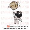Cute Astronaut 6 Embroidery – Outer Space Machine Embroidery Design