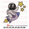 Cute Astronaut 5 Embroidery – Outer Space Machine Embroidery Design