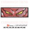 Dragon Ball Cell Eyes Embroidery – Anime Machine Embroidery Design