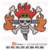 Thousand Sunny Logo Embroidery – Anime One Piece Machine Embroidery Design