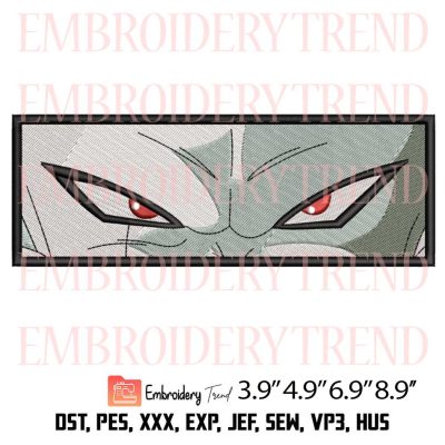 Dragon Ball Frieza Eyes Embroidery – Anime Machine Embroidery Design