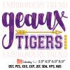 Play Neck LSU Tigers Football Embroidery Design