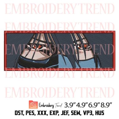 Getsuga Tenshou Eyes Embroidery – Anime Bleach Machine Embroidery Design File