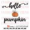 Swoosh Ghost Pumpkin Cute Embroidery Design – Halloween 2023 Embroidery Digitizing File