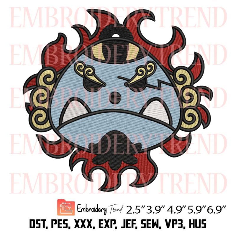 Jinbe Jolly Roger Logo Embroidery File – Anime One Piece Machine ...