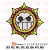 Jinbe Jolly Roger Logo Embroidery File – Anime One Piece Machine Embroidery Design