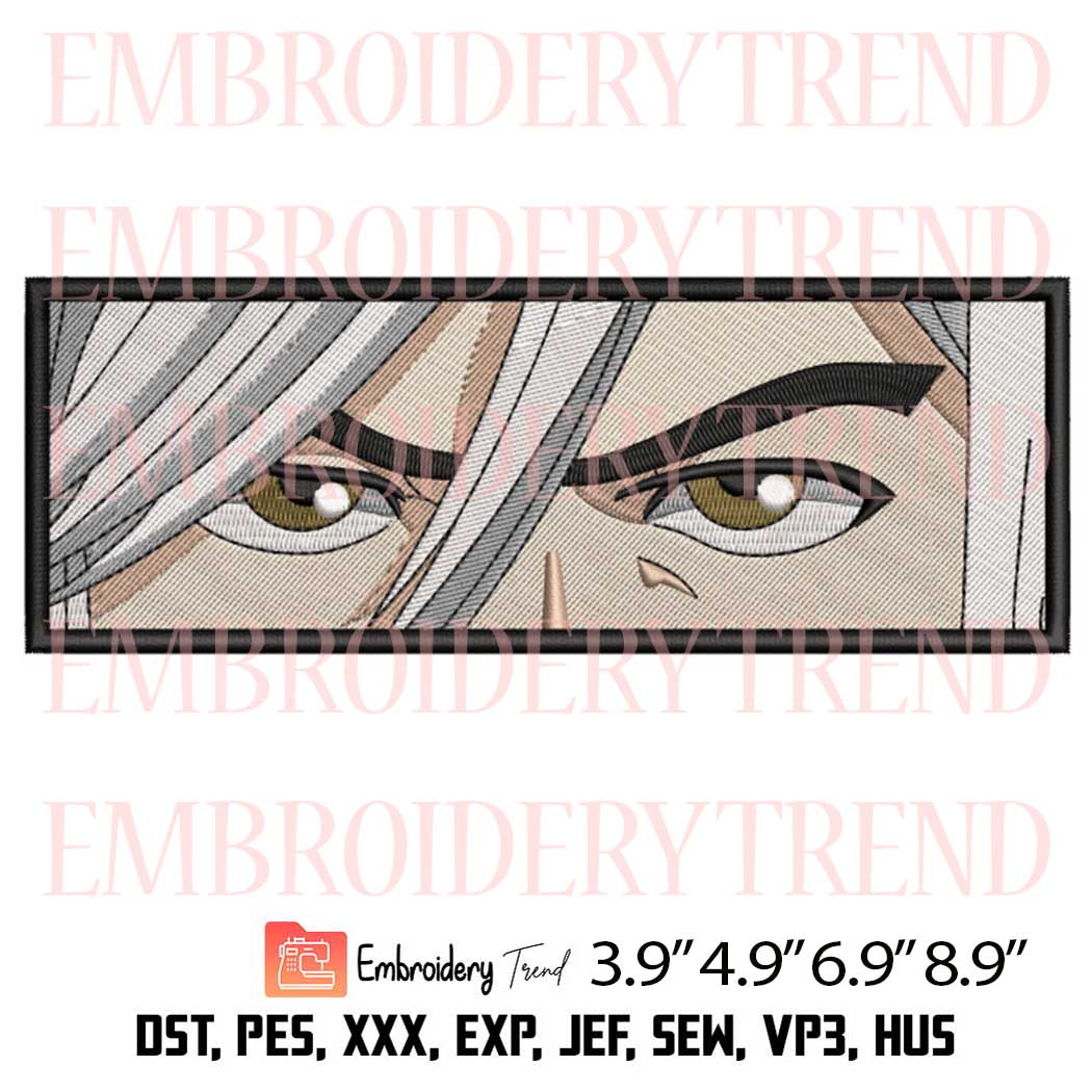 Jushiro Ukitake Eyes Embroidery – Anime Bleach Machine Embroidery Design