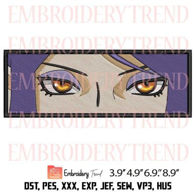 Naruto Konan Eyes Embroidery – Anime Machine Embroidery Design