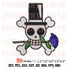Fire Tank Pirates Jolly Roger Embroidery – Anime One Piece Machine Embroidery Design File